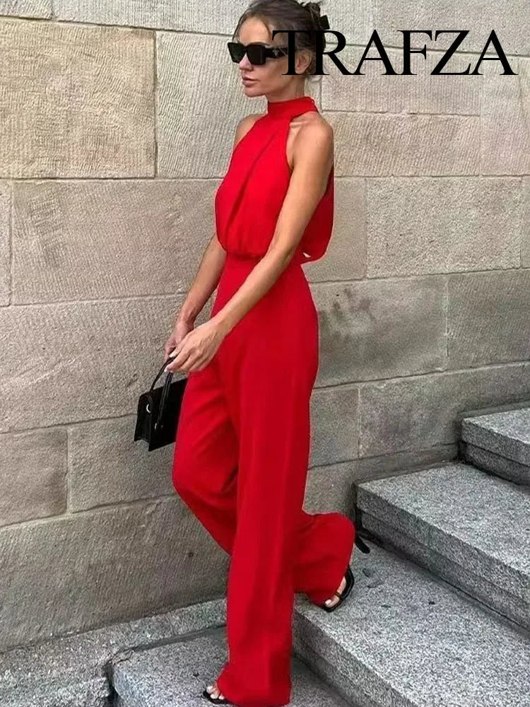 Combinaison Femme Eté Rouge