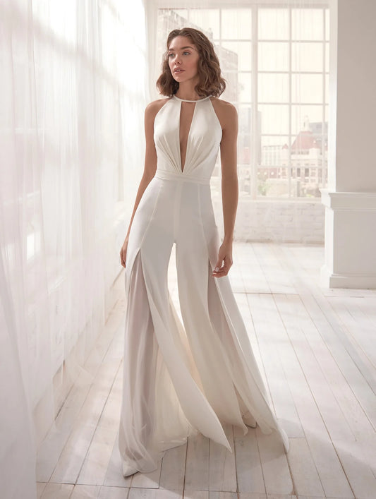 Combinaison Dos Ouvert Femme Chic Mariage