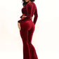 Combinaison En Velours Femme Rouge